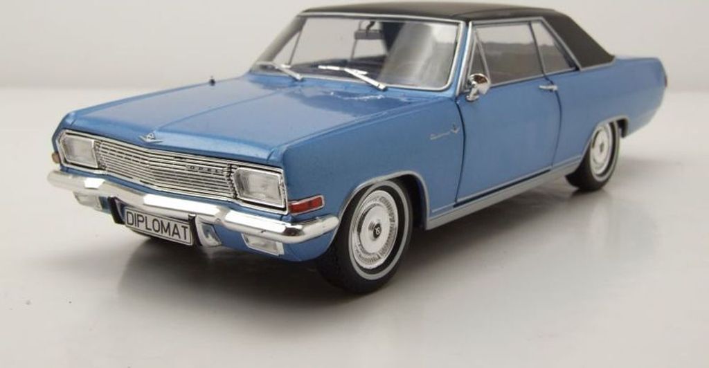 Whitebox 124137 Opel Diplomat A V8 Coupe 1965 blau metallic Produktbild 