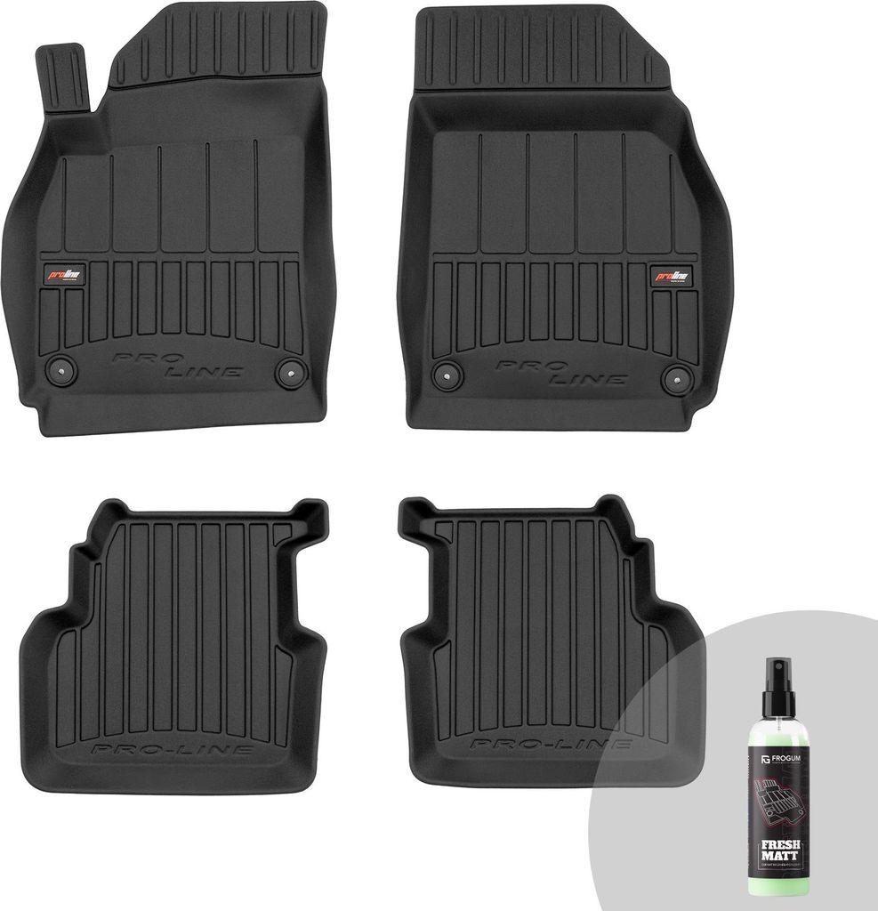 FROGUM ProLine 3D Gummimatten Exklusiven Auto Fußmatten Autofussmatten für Saab 9-3 II 2002-2011