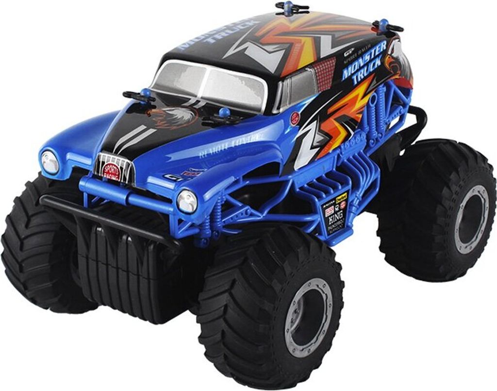 Jollity Works Ferngesteuerter Monster Truck 1:16 - Schnelles RC-Fahrzeug Blau