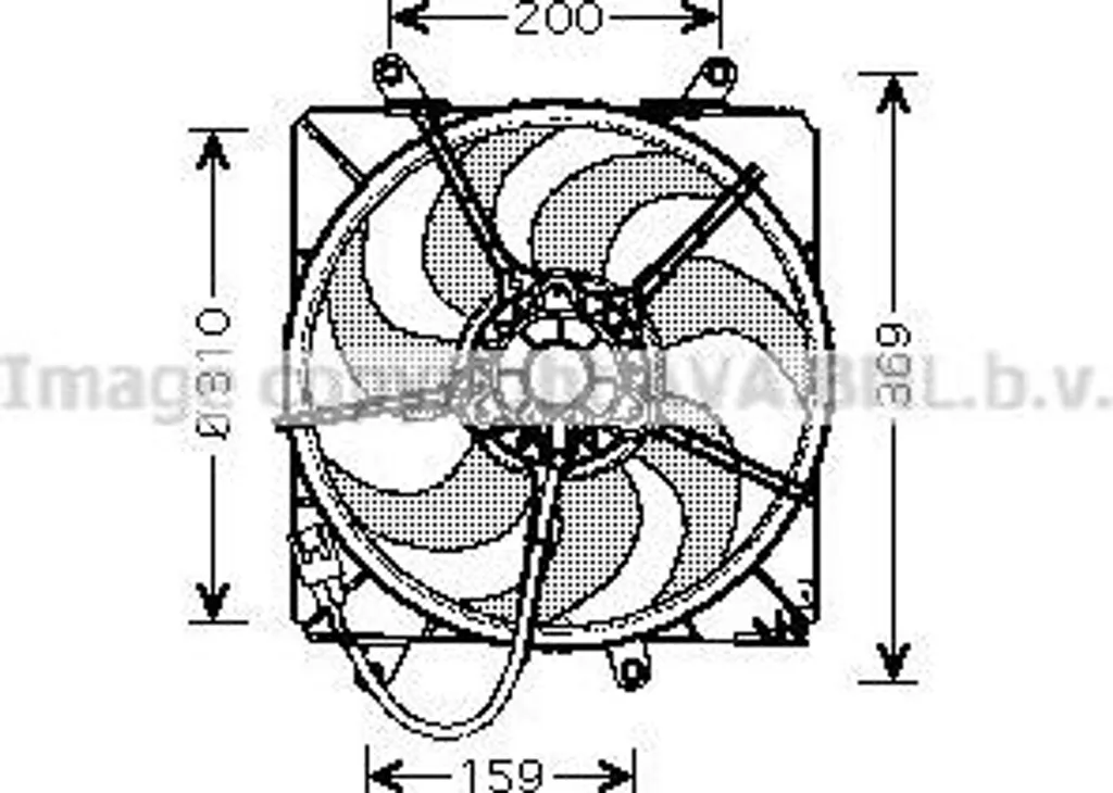 Évitez la surchauffe : Ventilateur de Radiateur 1636102080 AVA TO7506