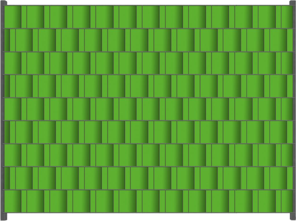 Wallario Zaunsichtschutz mit Motiv Maigrün für Ein- und Doppelstabmatten Zäune in der Größe 250 x 180 cm