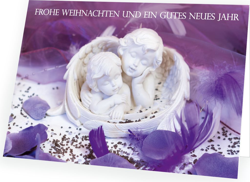 Weihnachtskarte Engel - Freundschaft mit passendem Umschlag 10x Karte 10x Umschlag