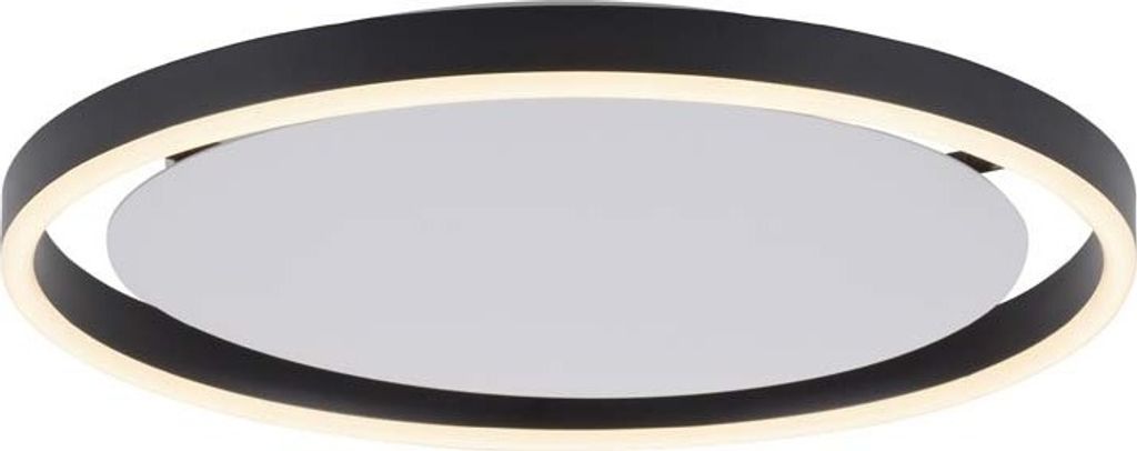 LED Deckenleuchte, anthrazit, dimmbar, D 39,3 cm