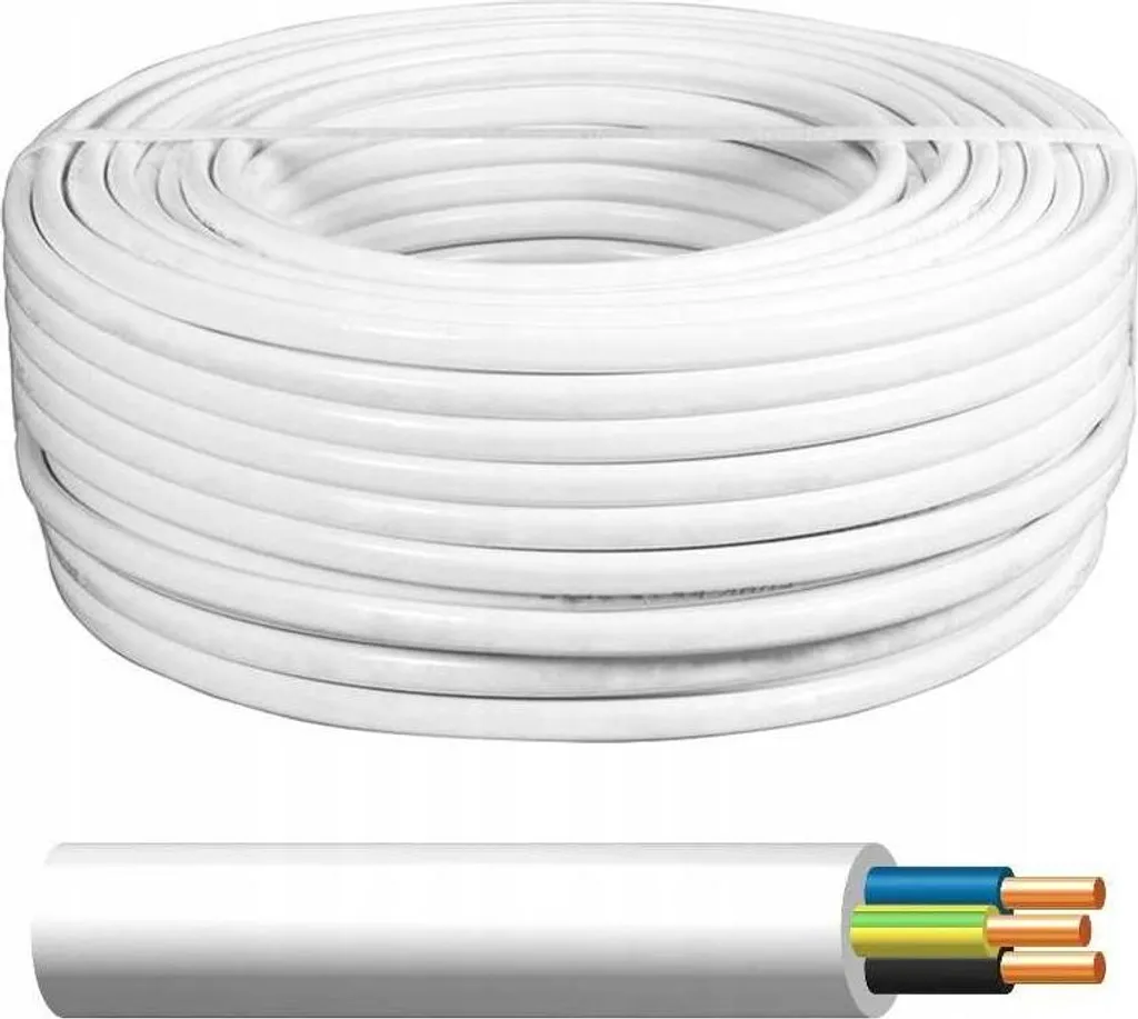 Câble électrique pour éclairage 3x1,5 YDY 100m blanc pose intérieure