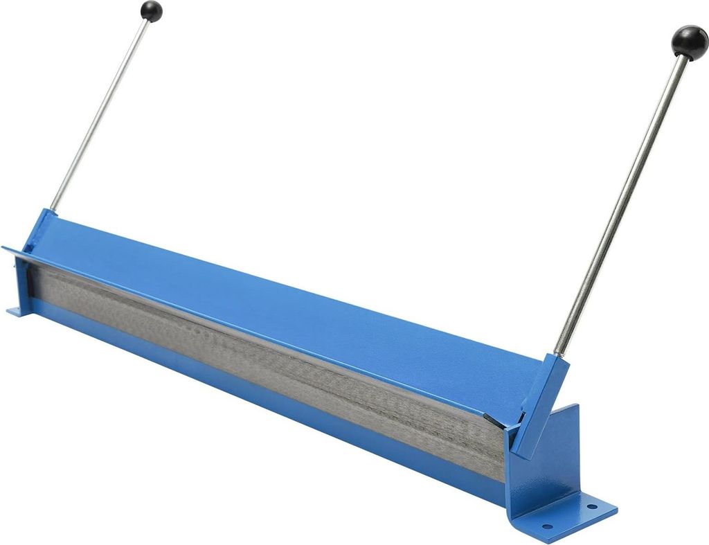 Abkantbank/Blechbiegemaschine - Handmodell - 914 mm Biegelänge - 0–135° Winkel - 2 C-Schraubzwingen - 45# Stahl - Für Stahl & Aluminium - Blau
