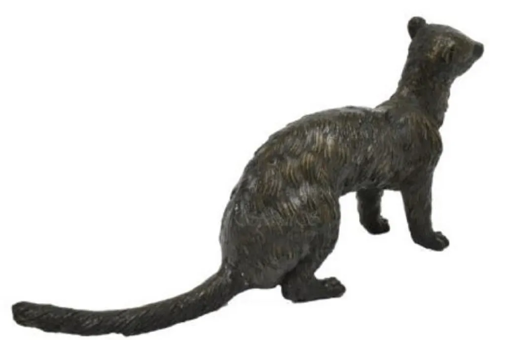Sculpture d'Hermine Décorative en Bronze Véritable pour Intérieur Chic - 3