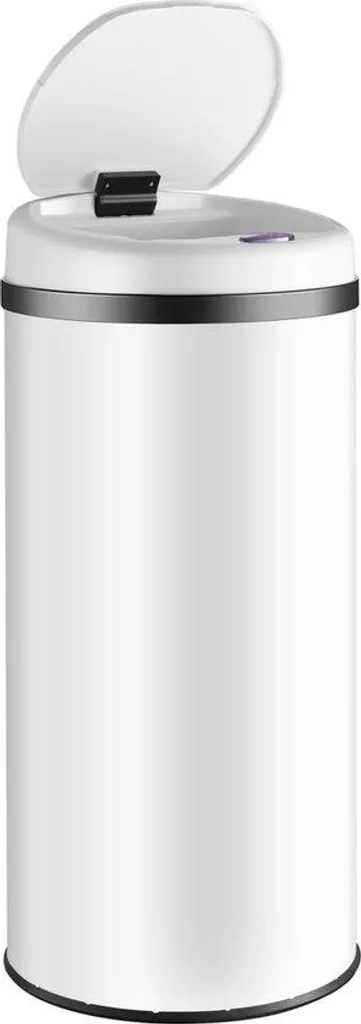 Poubelle ronde 50L à capteur intelligent et écran LED haute visibilité