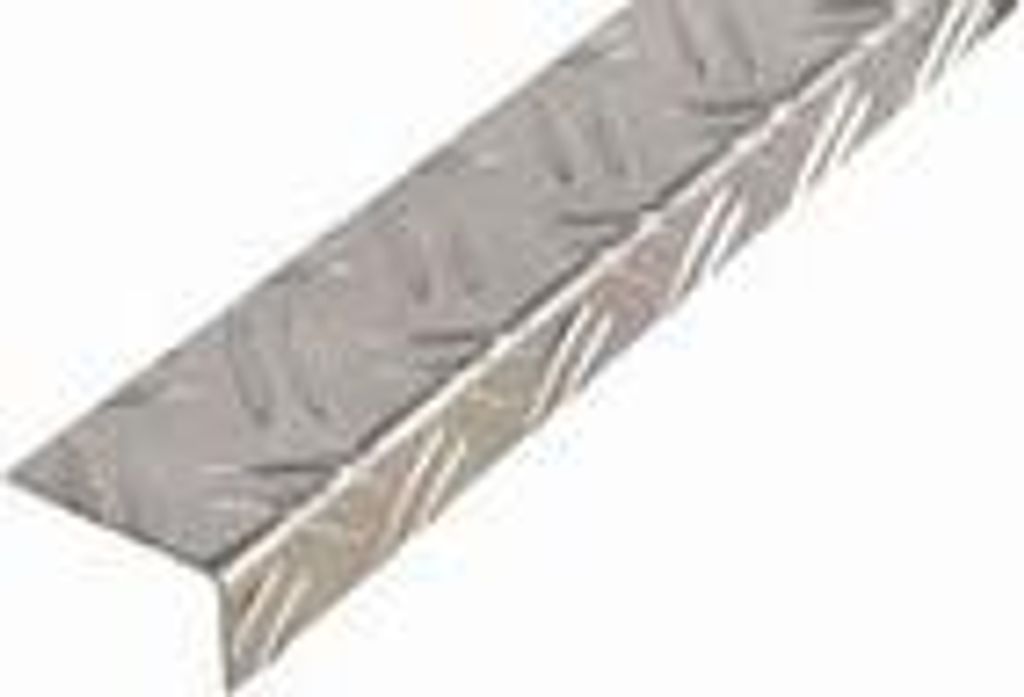Alberts Winkelprofil Riffel-Prägung Aluminium, blank 2000 x Produktbild 