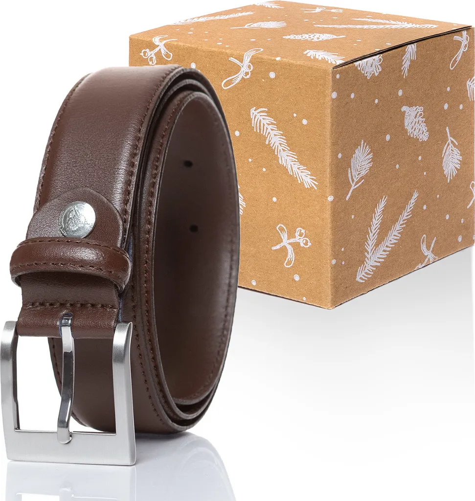 Roy Robson Cintura Uomo 35mm RR0001R01 in Vera Pelle Nera Premium