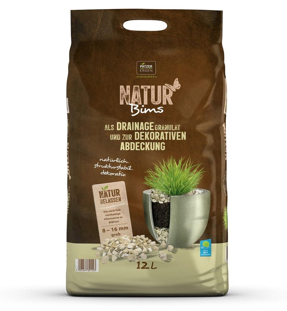 PATZER NATUR Bims Granulat Grob 8-16 mm - 12 Liter Produktbild 