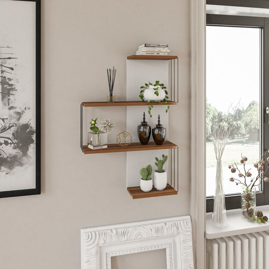 Skye Decor, Cambel - Walnut, półki ścienne, orzech, 64 x 96 Zdjęcie produktu 