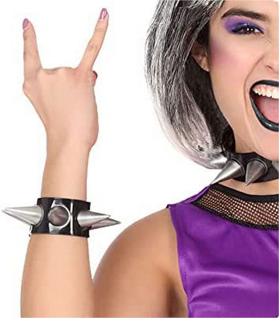 Armreif Punky Schwarz Terror 80er Jahre