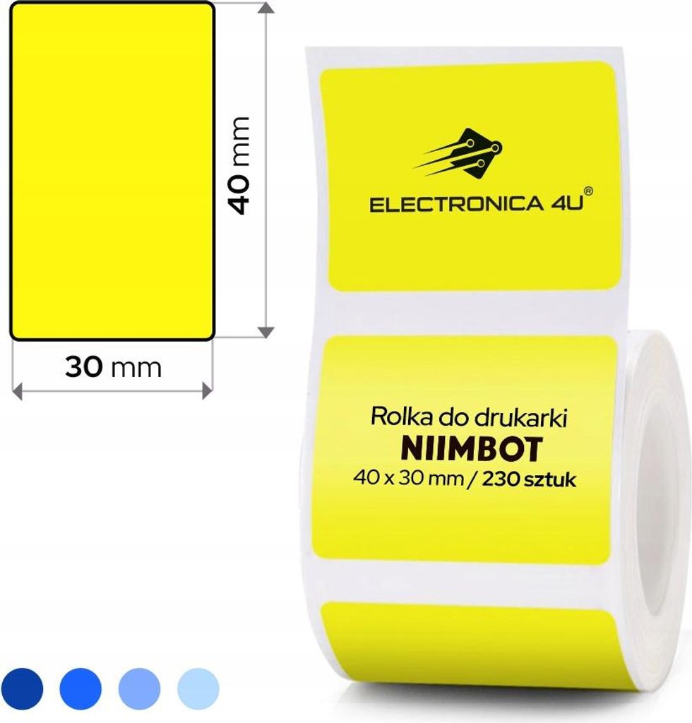 Selbstklebende Etiketten Thermosticker Niimbot B1 B4 B21 B21_Pro B3S B31 40x30