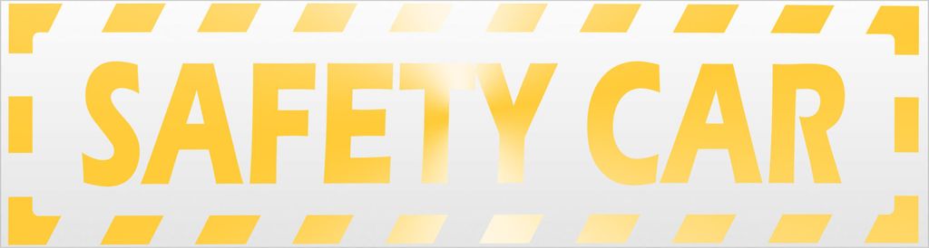 Kiwistar Safety Car gestreift Magnetschild Schild magnetisch - 30cm Gelb - reflektierend - Magnetfolie für Auto PKW Kfz