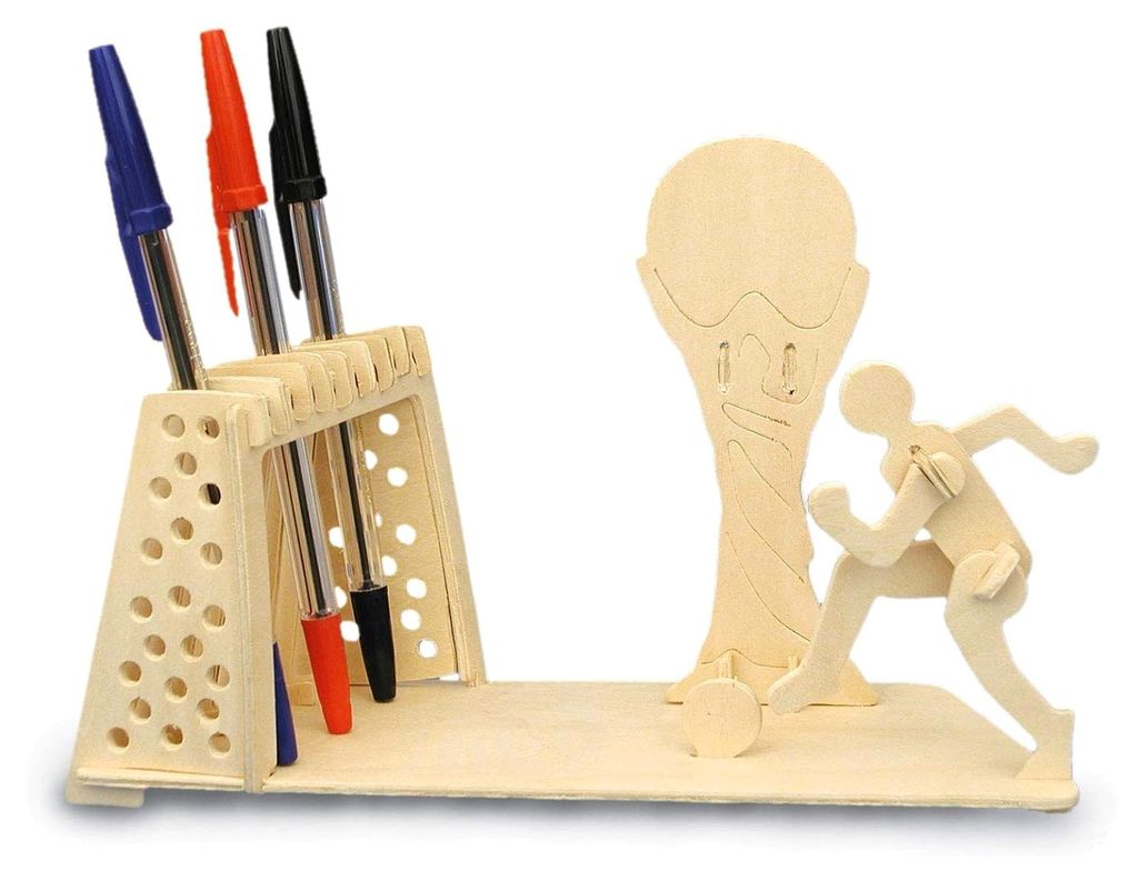 Fußball Stift Halter Holzbausatz