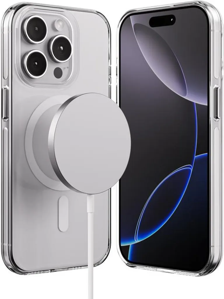 Custodia Crong Clear MAG Pro iPhone 15 Pro Trasparente MagSafe
