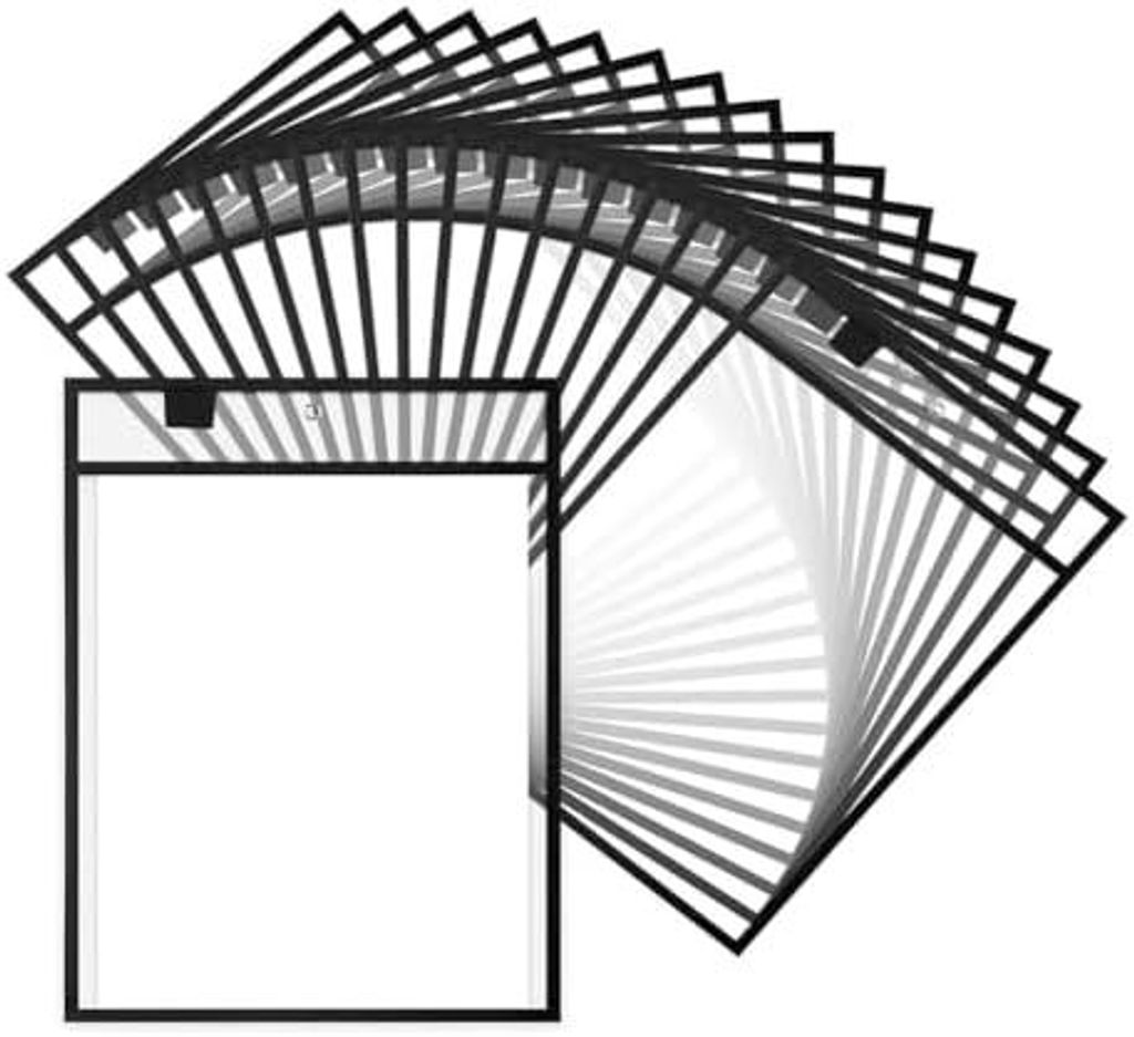25 Stück Aktenordner, A4 Dokumententasche Dry Erase, Reusable Abwischbare Durchsichtige Hüllen für Lehrer, Arbeit, Klassenzimmer, 32x24 CM