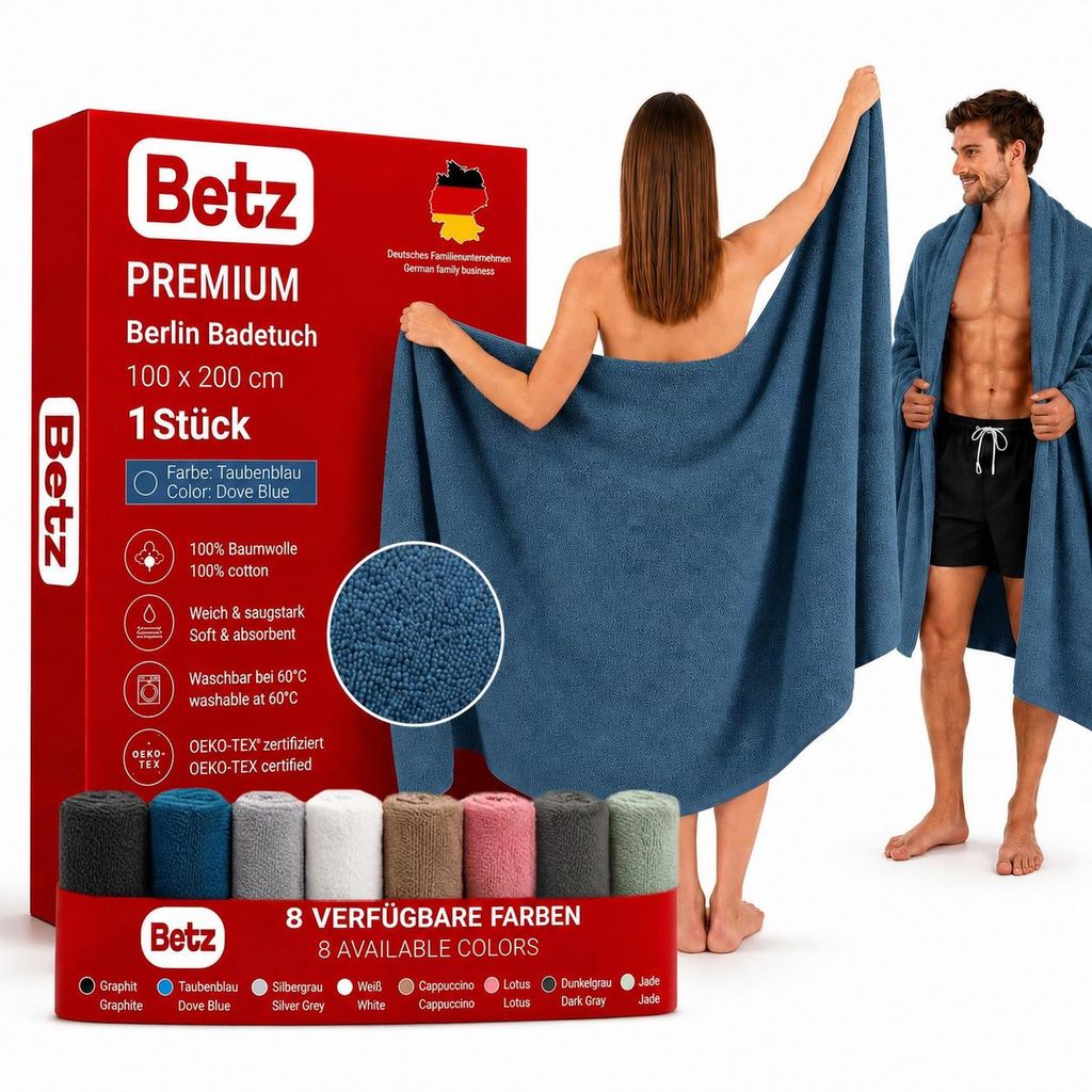 Betz Badetuch XXL 100x200 cm – 1 Stück – Saunatuch & Produktbild 