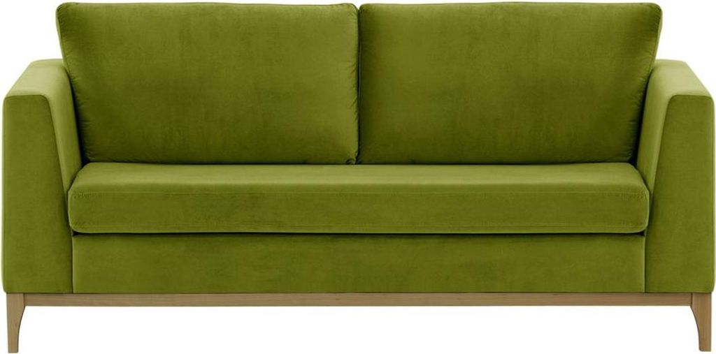 2,5-Personen-Sofa Gosena Wood-Velluto 9-wax black