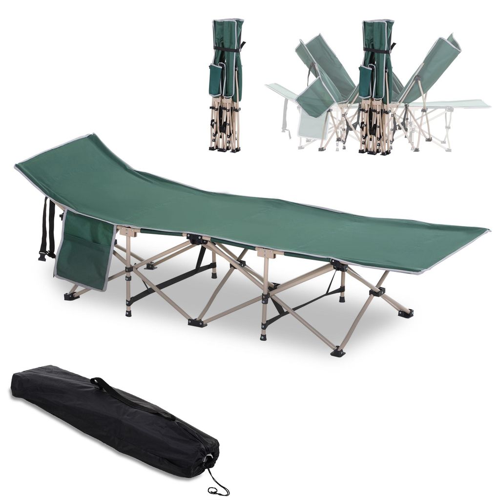 Outsunny Feldbett Campingbett Campingliege Faltbar Produktbild 