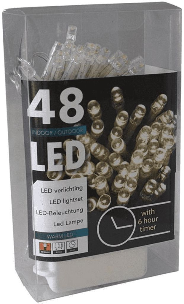 HIT 23146219 - LED svietidlo 48 LED - 400 cm / časovač Obrázok produktu 