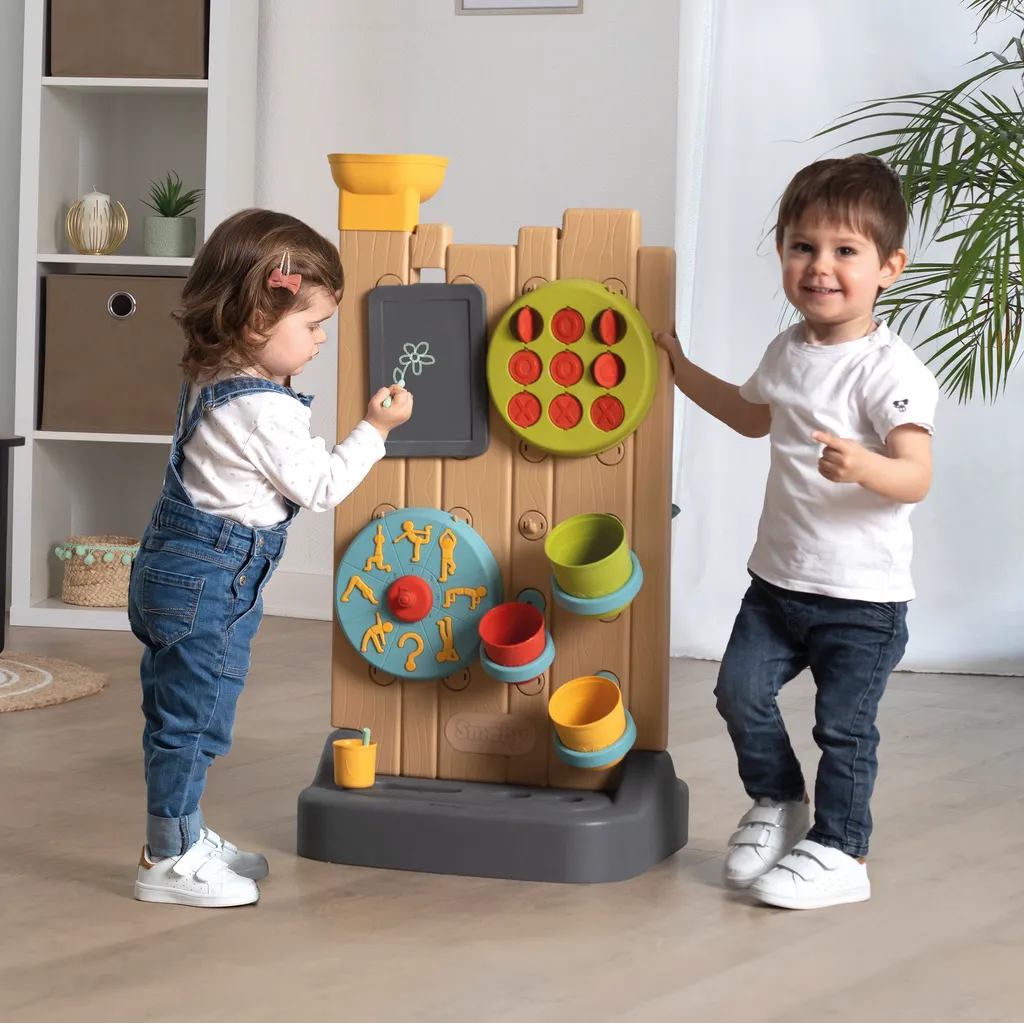 Mur d'activités Smoby traité anti-UV avec circuit d'eau modulable - 12