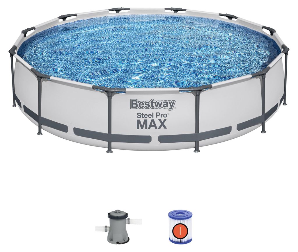 Piscina con struttura rotonda Steel Pro MAX 366x76 cm Immagine del prodotto 
