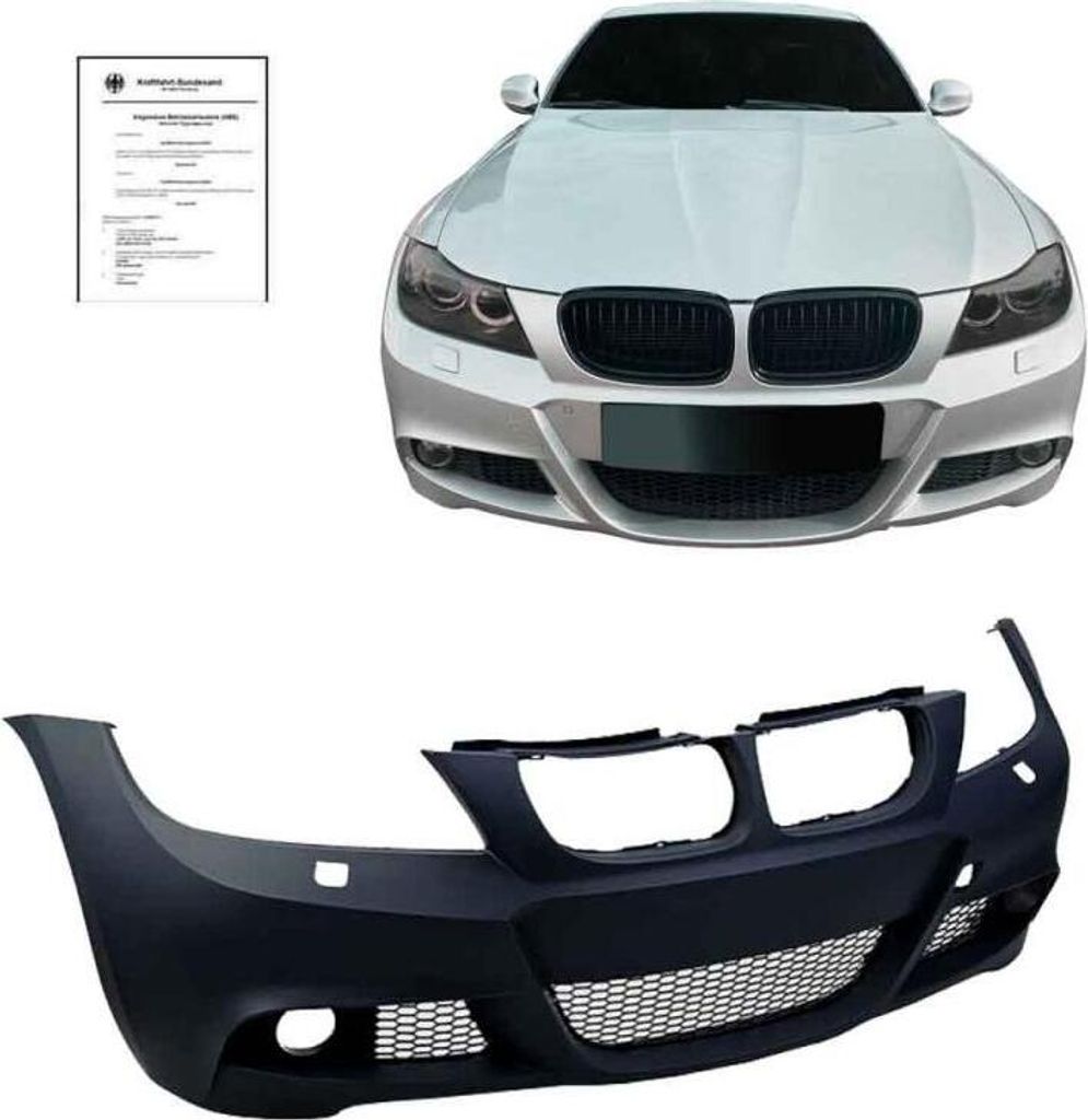 Sport Stoßstange vorne PDC SRA ABE* paßt für BMW 3er E90 Produktbild 