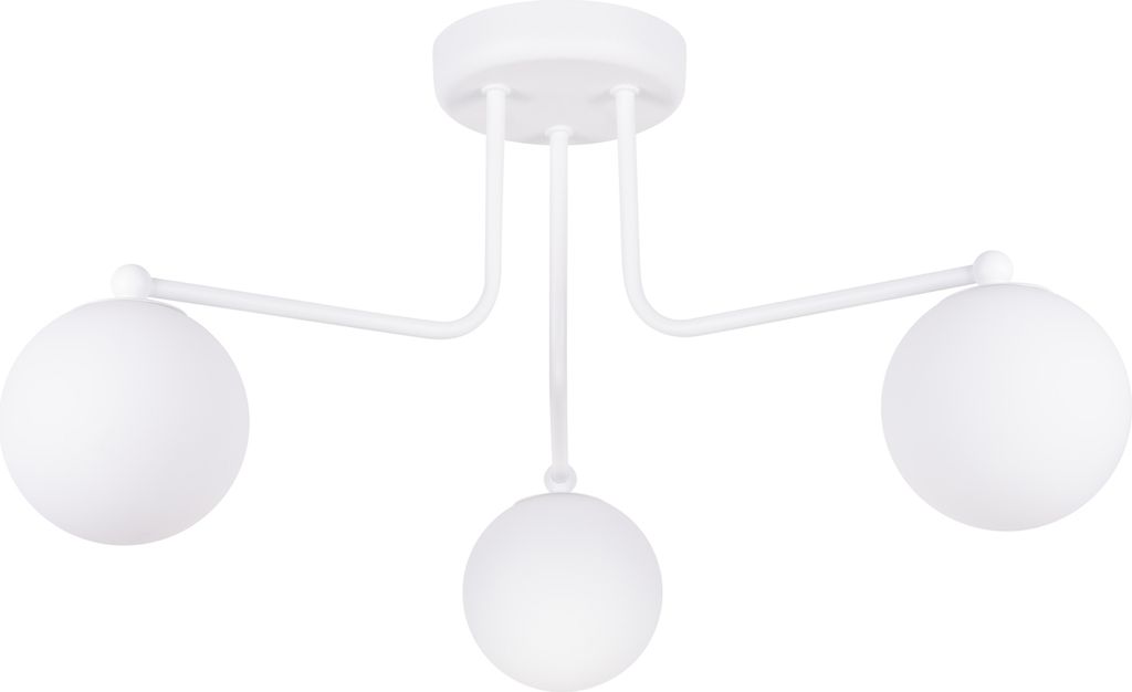 Kronleuchter ASTRAL 3 weiß 3xG9 8W Stahl/Glas 29x62x62cm Sollux Lighting