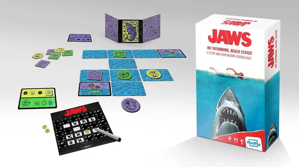 Jaws Shuffle Jeu de cartes rétro : Le suspense du film culte des Dents de la mer - 2