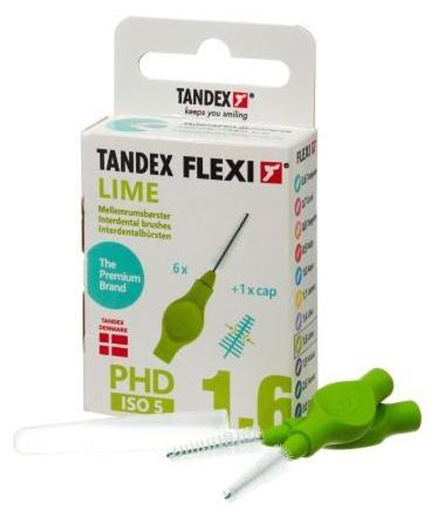 Tandex Flexi Interdentalb.Phd 1,6/iso 5 lime 6X1 pc Immagine del prodotto 