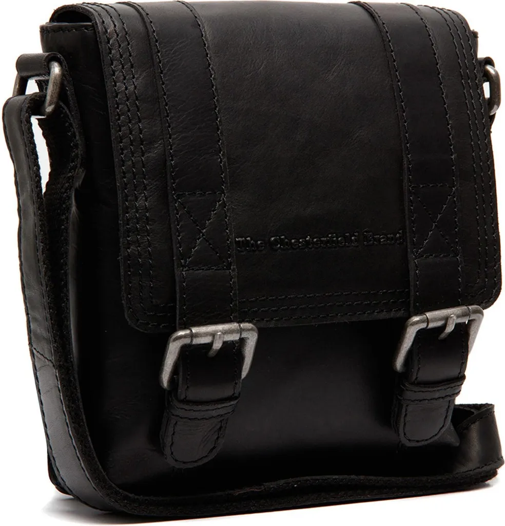 The Chesterfield Brand Pelle borsa a tracolla borsa a tracolla Ariano Flapoverbag Black nero