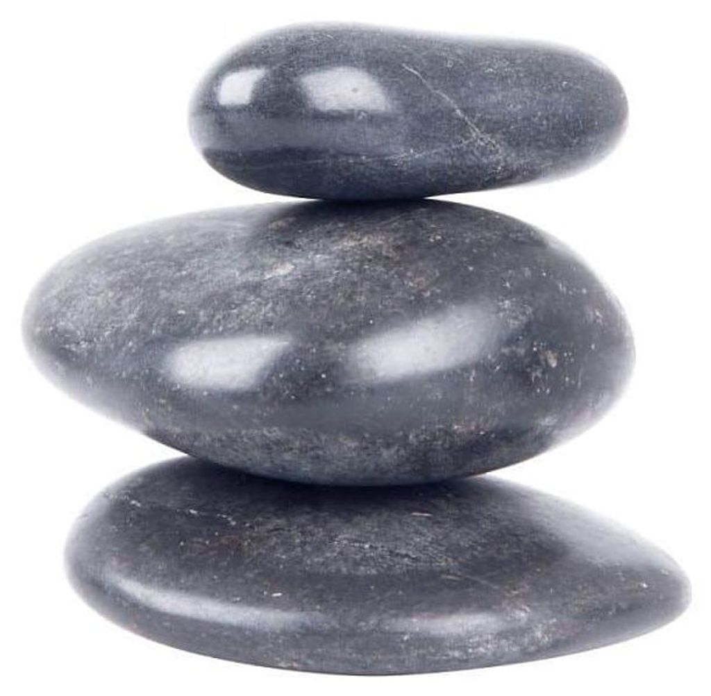 Insportline Lavasteine, Flusssteine, 6-8 cm - 3 Stück
