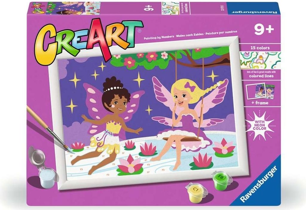 Ravensburger Malen nach Zahlen CreArt Fee Bastelset fr Kinder