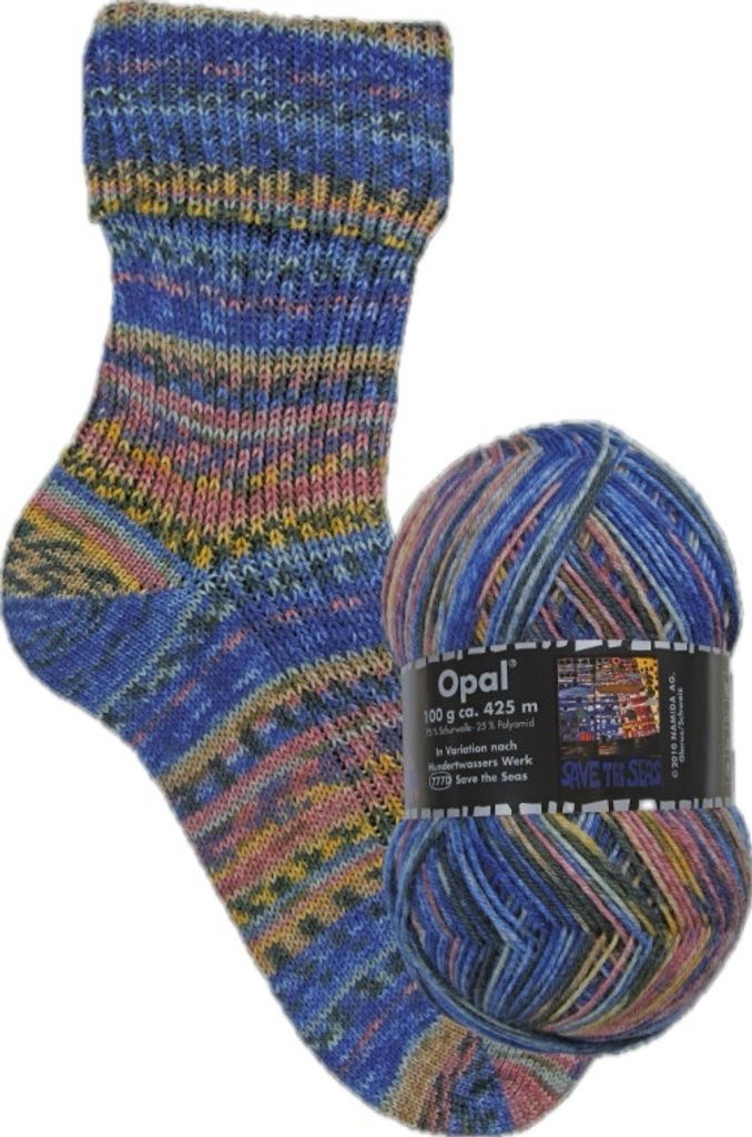 Opal Hundertwasser 4-fädige Sockenwolle,100g/425m LL, 75% Produktbild 