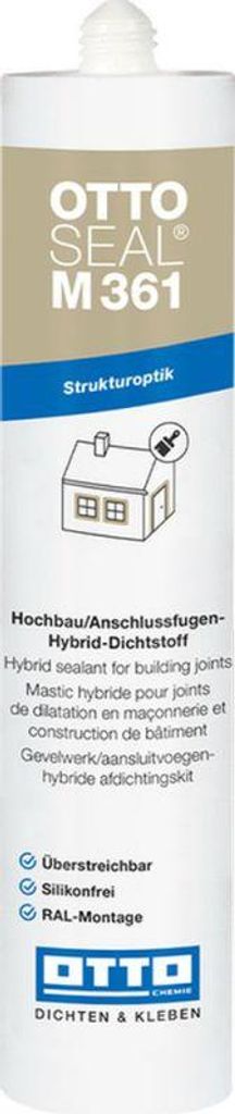 OTTOSEAL M 361 Der Struktur-Hybrid-Dichtstoff für Hochbau/Anschlussfugen M 361 310ML C537 HELLGRAUBEIGE