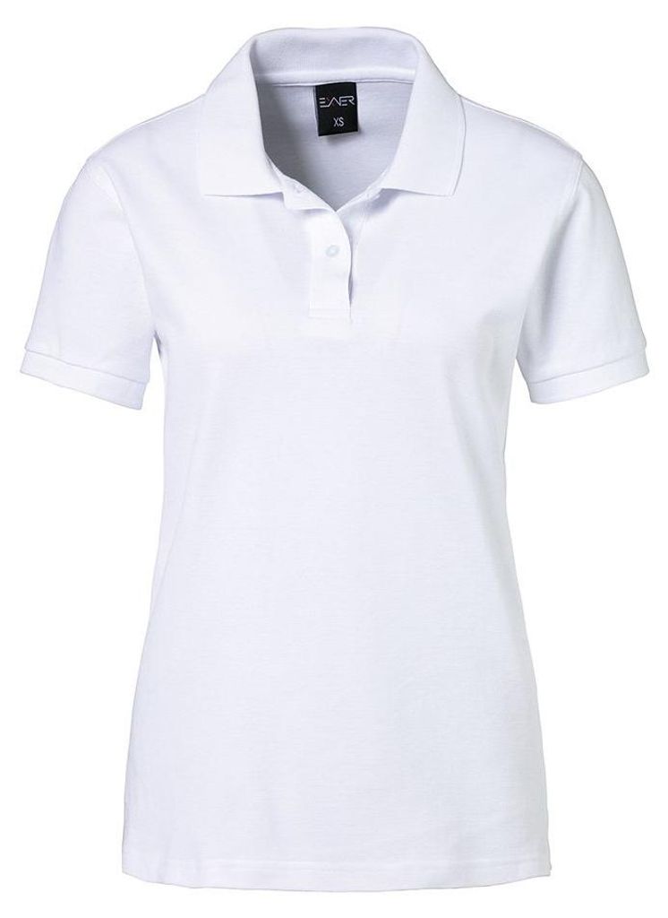 Damen Poloshirt, weiß, Größe 5XL : 5XL : weiß : 100% Produktbild 