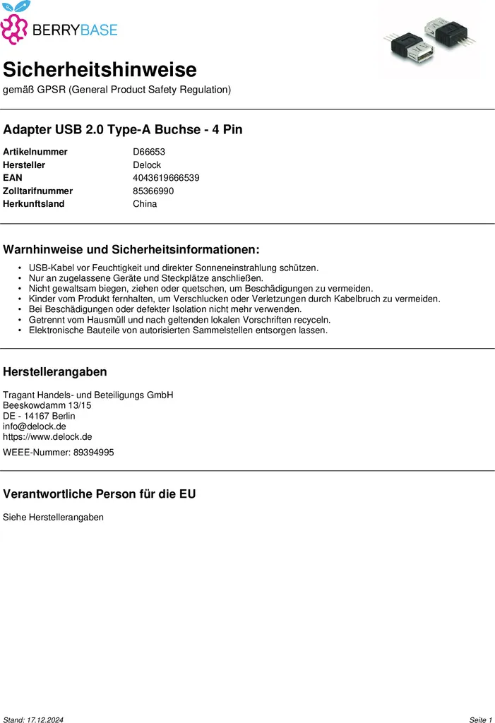 Solution Port USB Manquant : Adaptateur pour Header Carte Mère 4 Pin - 5