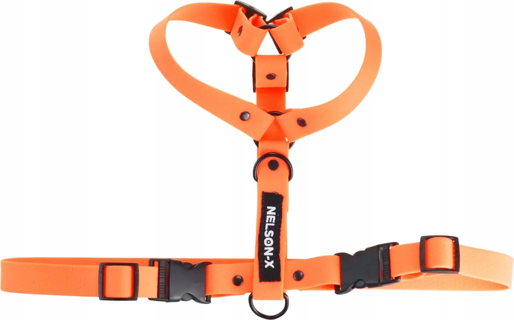 Imbracatura Nelson-X Nero Hexa XXL - Impermeabile e Antifango per Cani
