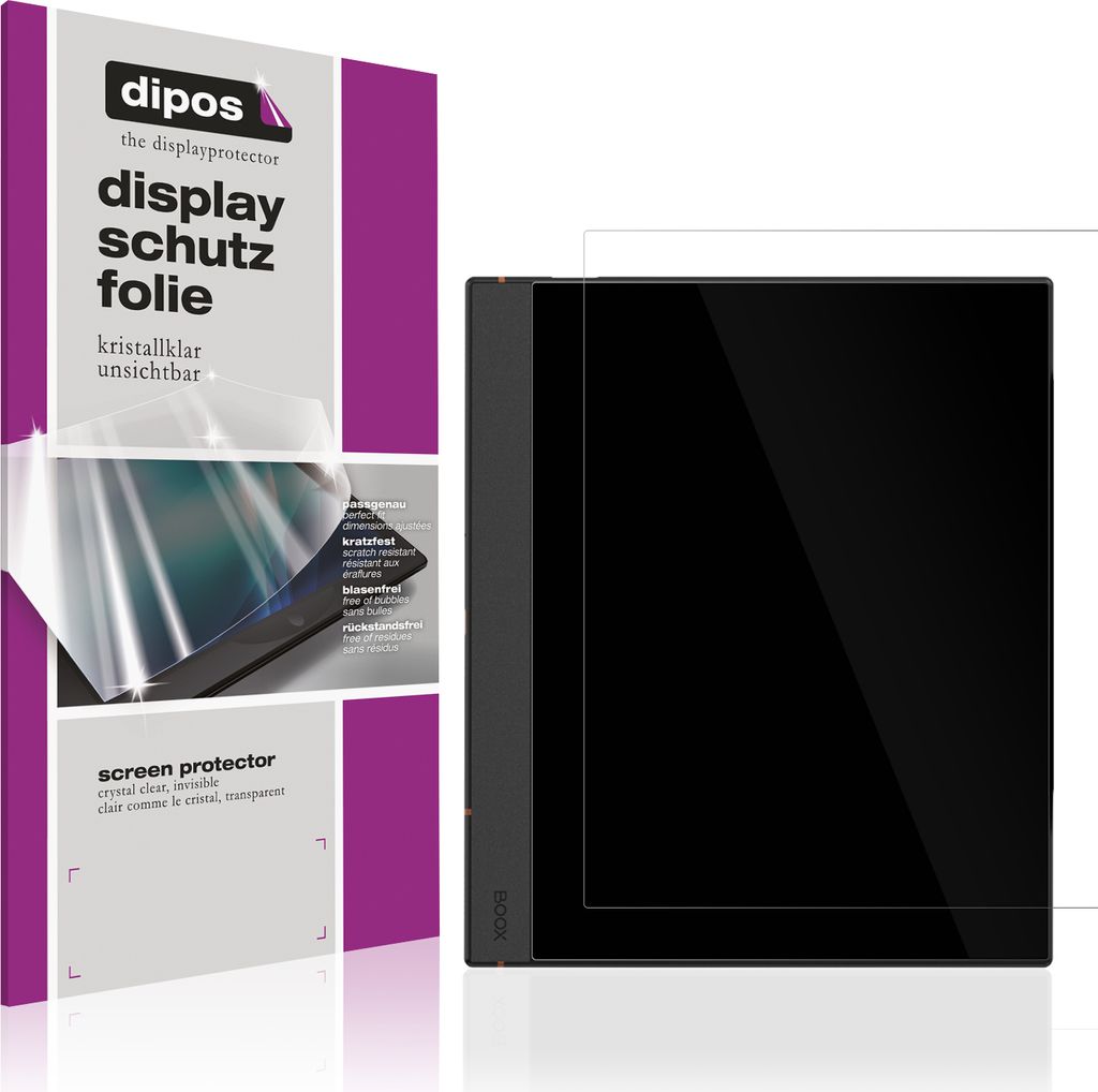 2x Schutzfolie für Onyx Boox Note Air 4 C klar Displayschutzfolie Folie Display Schutz dipos