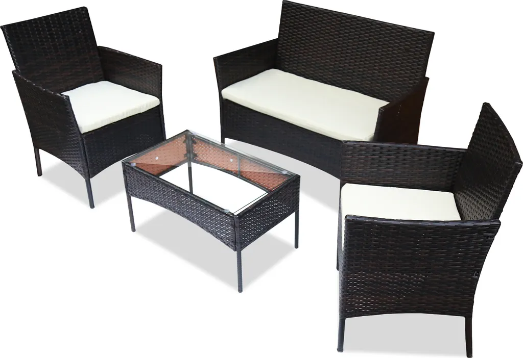 Set Giardino Rattan Aopunly 4 Pezzi | Crea il tuo Angolo Relax Esterno