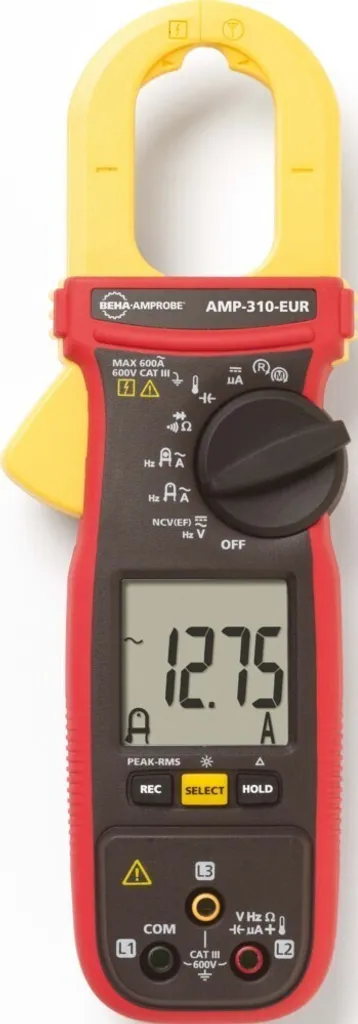 Diagnostic CVC rapide: Pince Fluke 600A TRMS (AMP-310-EUR - 4560603)