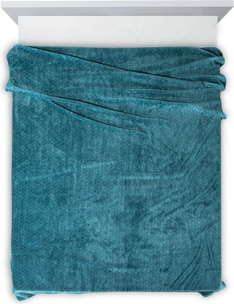 D91 Coperta Cindy 220x200 cm Turchese scuro - 2