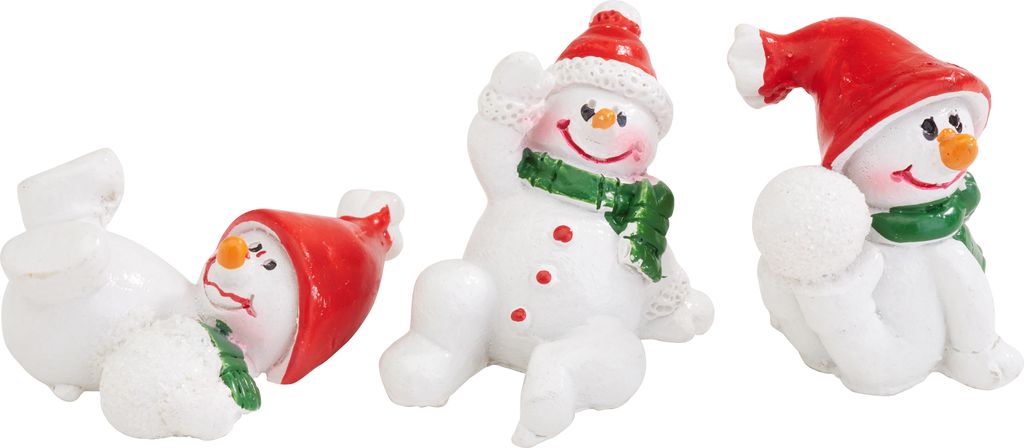 VBS Mini Schneemann "Juri", 3 Stück