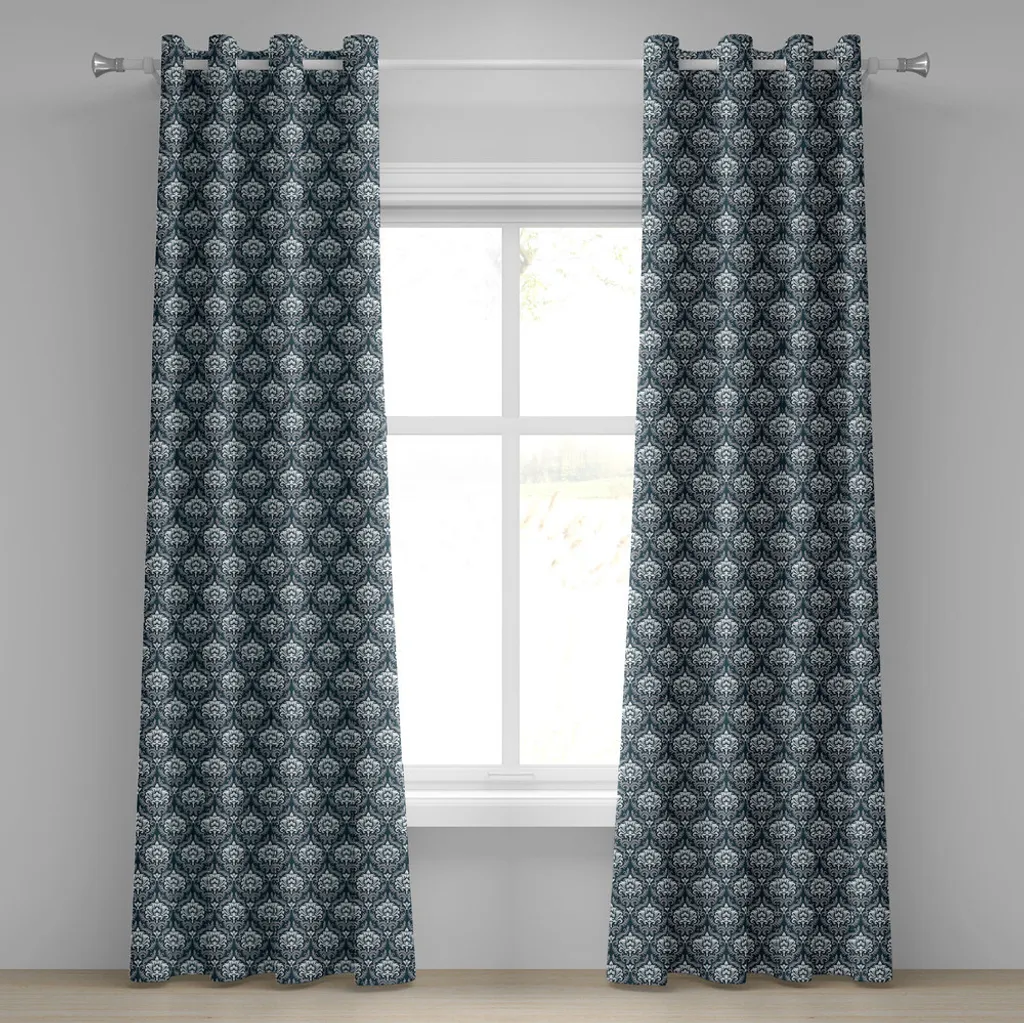 Tende Decorative ABAKUHAUS Damasco - 2 Pannelli 280x175 Stile Artistico
