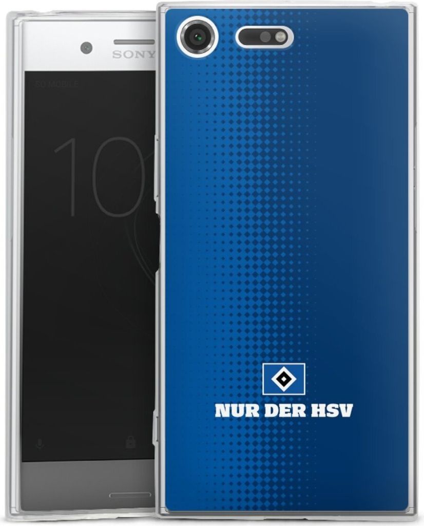 DeinDesign Slim Hülle für Sony Xperia XZ Premium Silikon Case Ultra Dünn Handyhülle HSV Logo Offizielles Lizenzprodukt