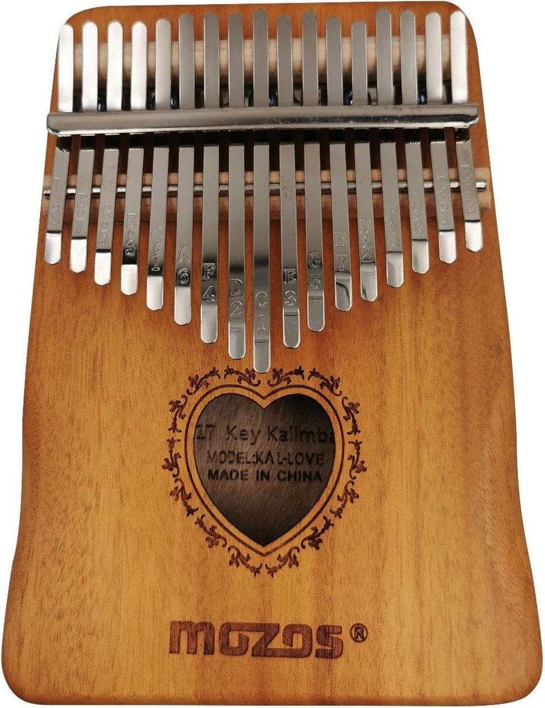 Kalimba Modell KAL-LOVE aus Mahagoni mit C-Stimmung