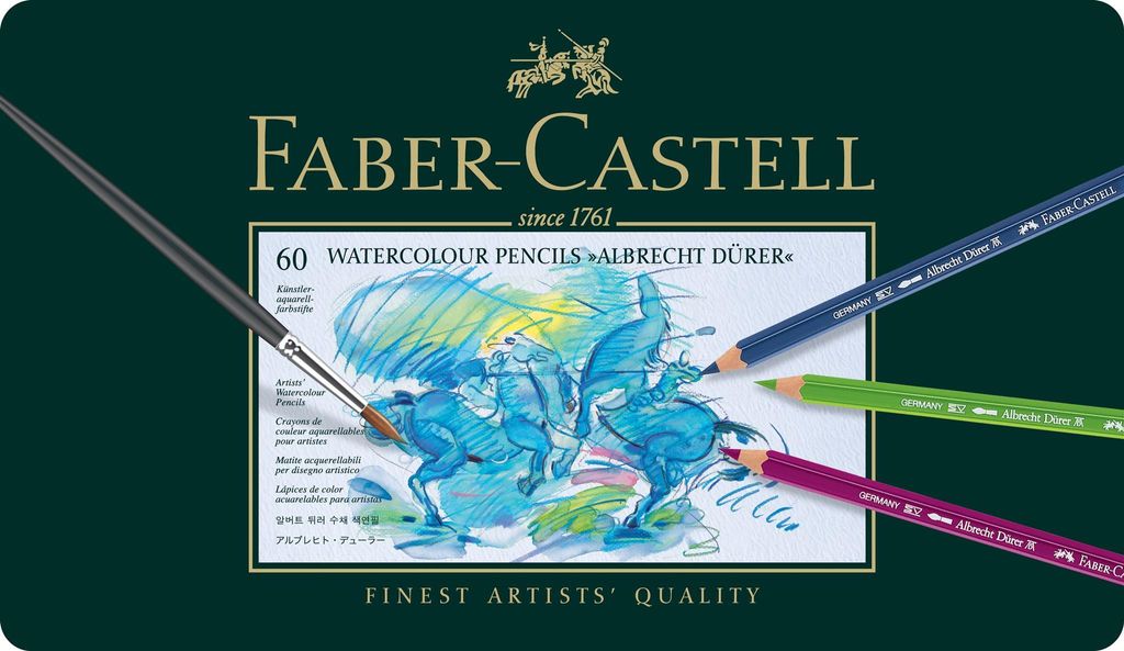 Faber Castell Aquarellstift A.Dürer 3,8 mm 60er Blechetui Produktbild 