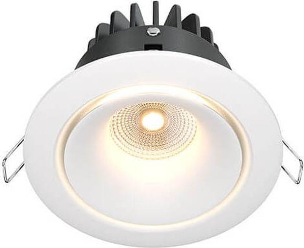 Maytoni Yin LED Downlight, Einbauleuchte 12W dimmbar Weiss 90Ra Ø9,8mm Warmweiss