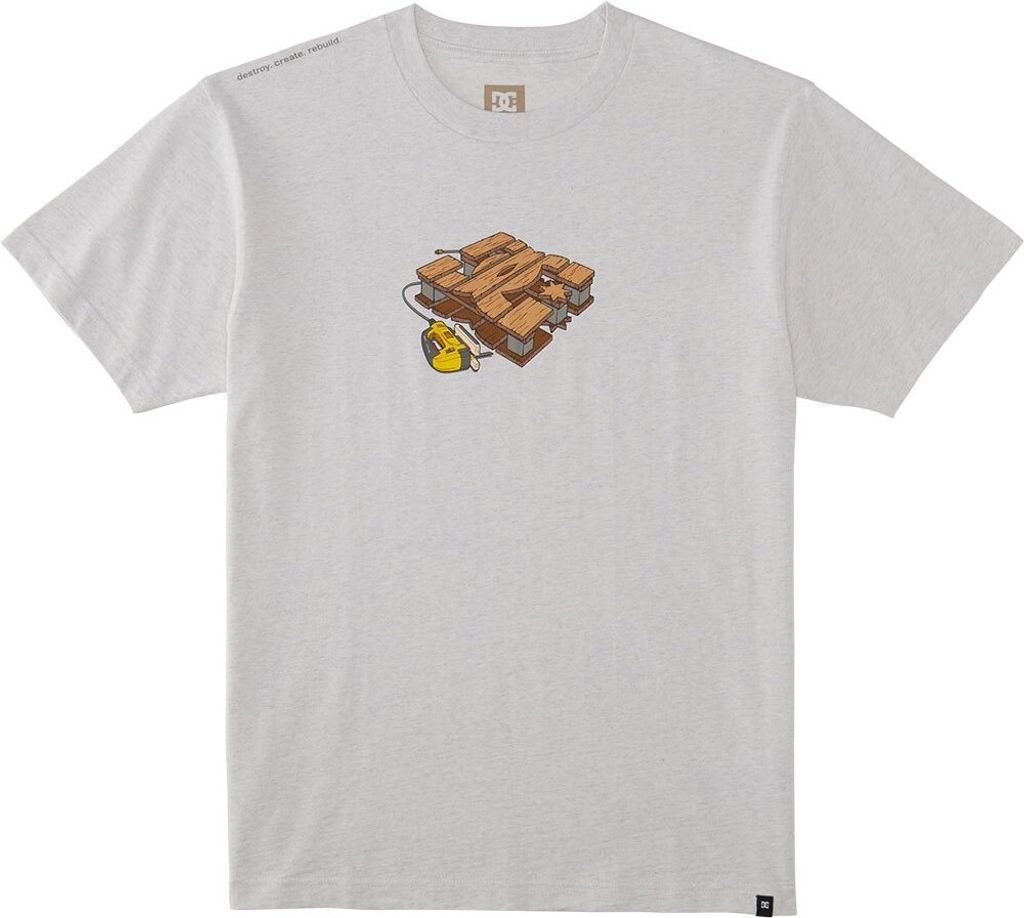 Dc Shoes Handmade Kurzarm-t-shirt Grau S Mann Grau S